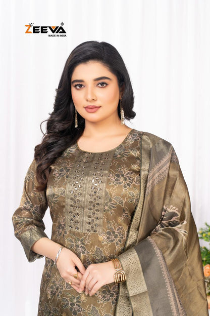 Madam G Zeeva Simmer Readymade Pant Style Suits Wholesaler
