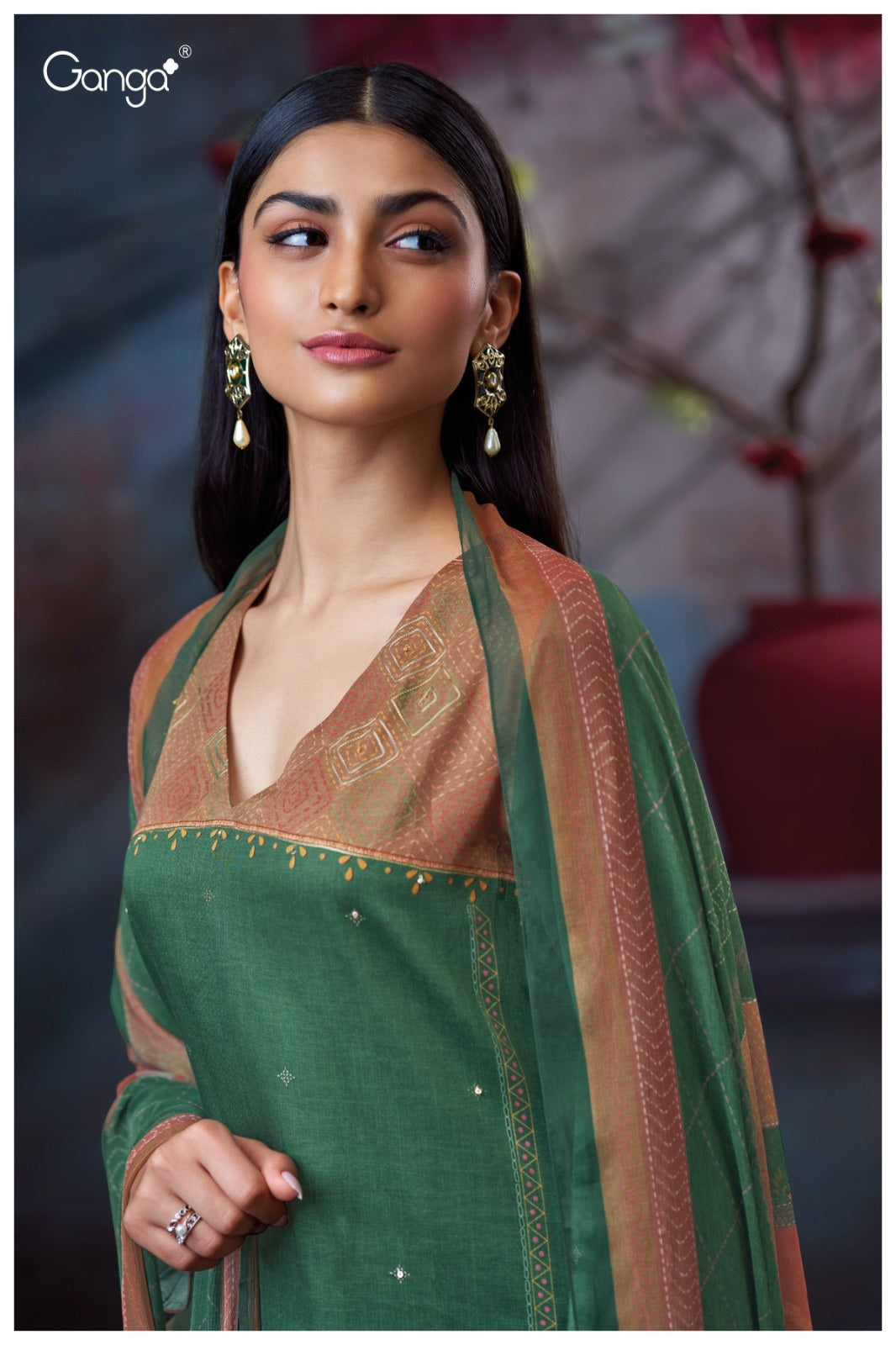 Maddie 3728 Ganga Cotton Satin Plazzo Style Suits Manufacturer