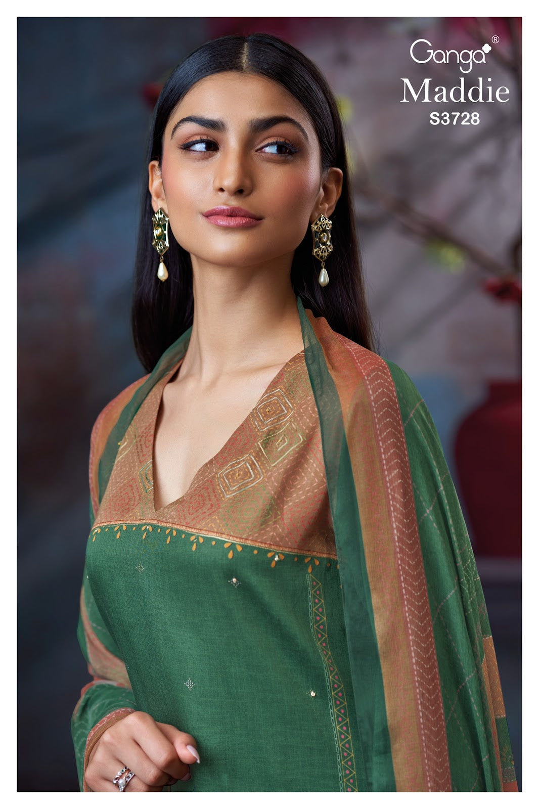 Maddie 3728 Ganga Cotton Satin Plazzo Style Suits Manufacturer