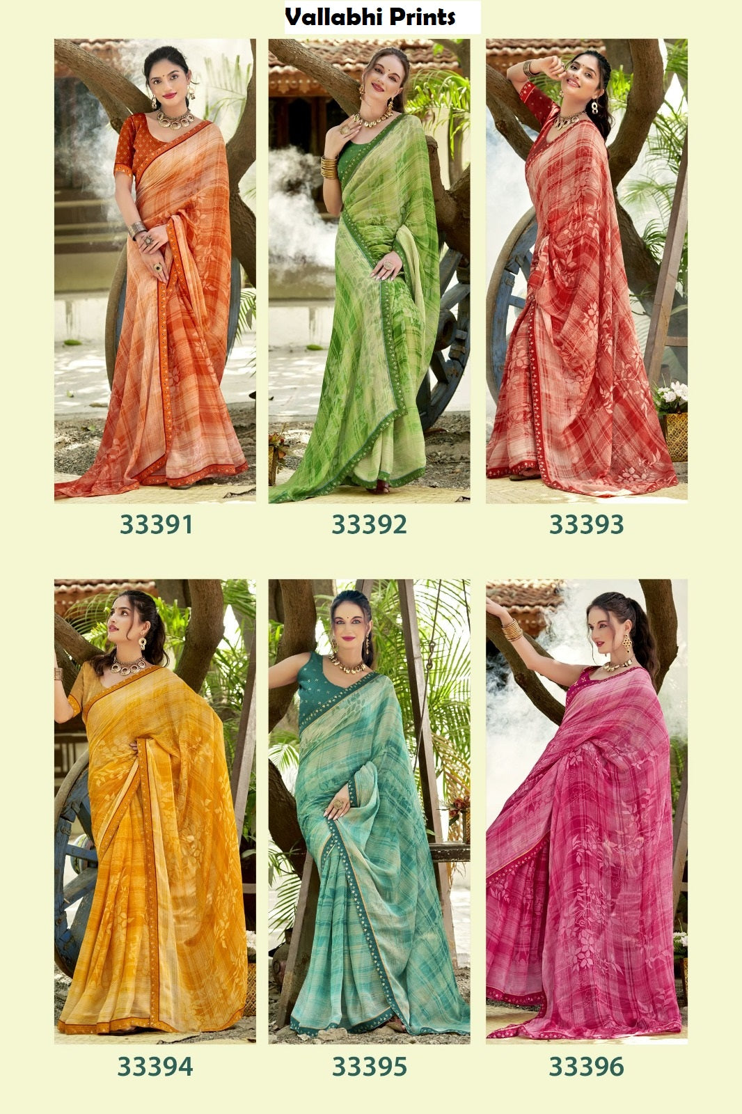 Maddy Vol 7 Vallabhi Prints Georgette Sarees Wholesaler India