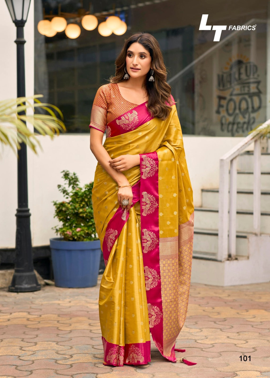 Madhavi Lt Fabrics Satin Sarees Supplier