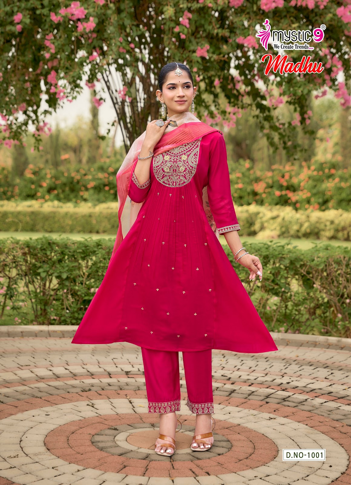 Madhu Vol 1 Rakshabandhan Special Mystic 9 Chanderi Readymade Anarkali Suits Wholesaler India