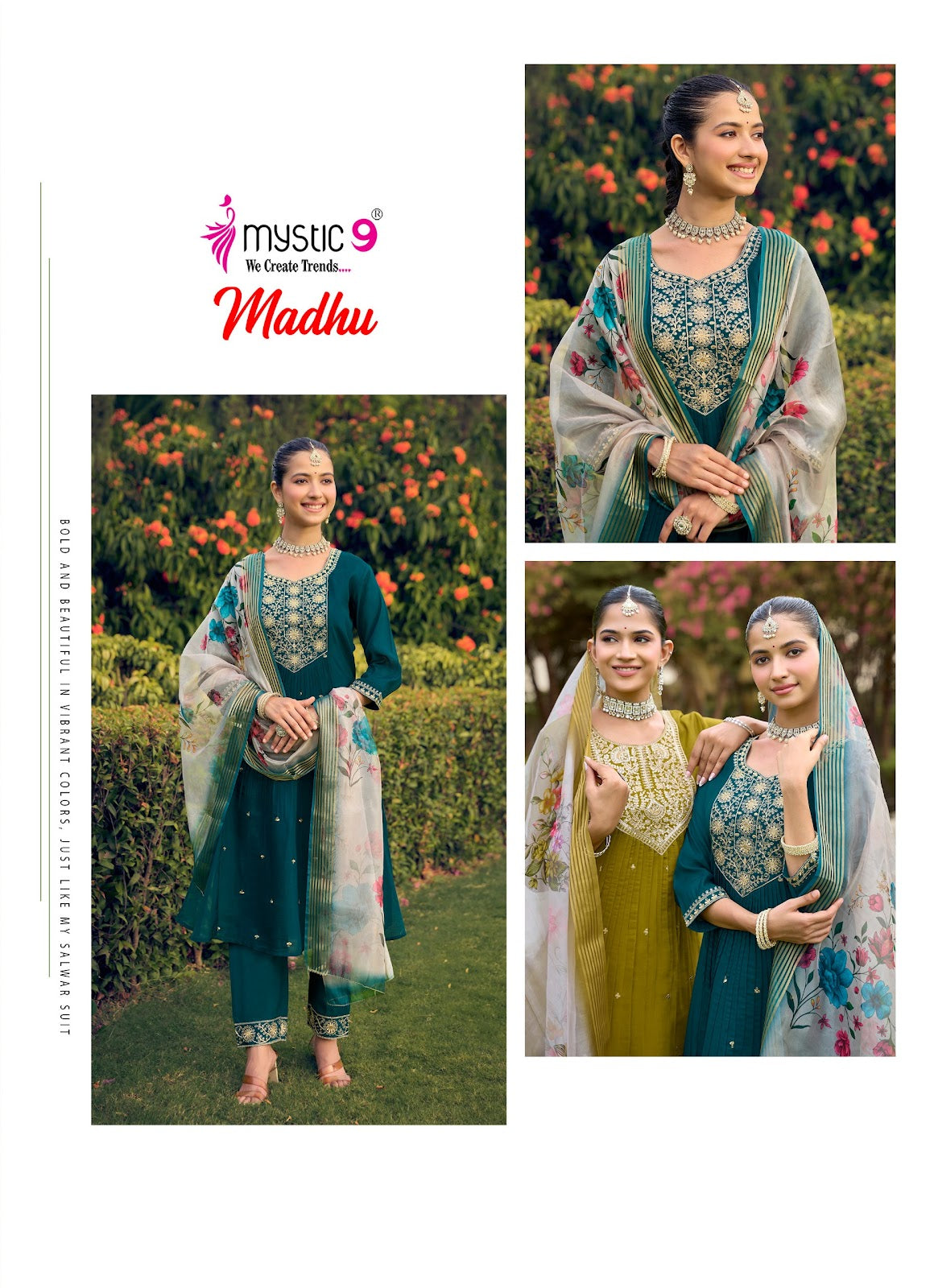 Madhu Vol 1 Rakshabandhan Special Mystic 9 Chanderi Readymade Anarkali Suits Wholesaler India