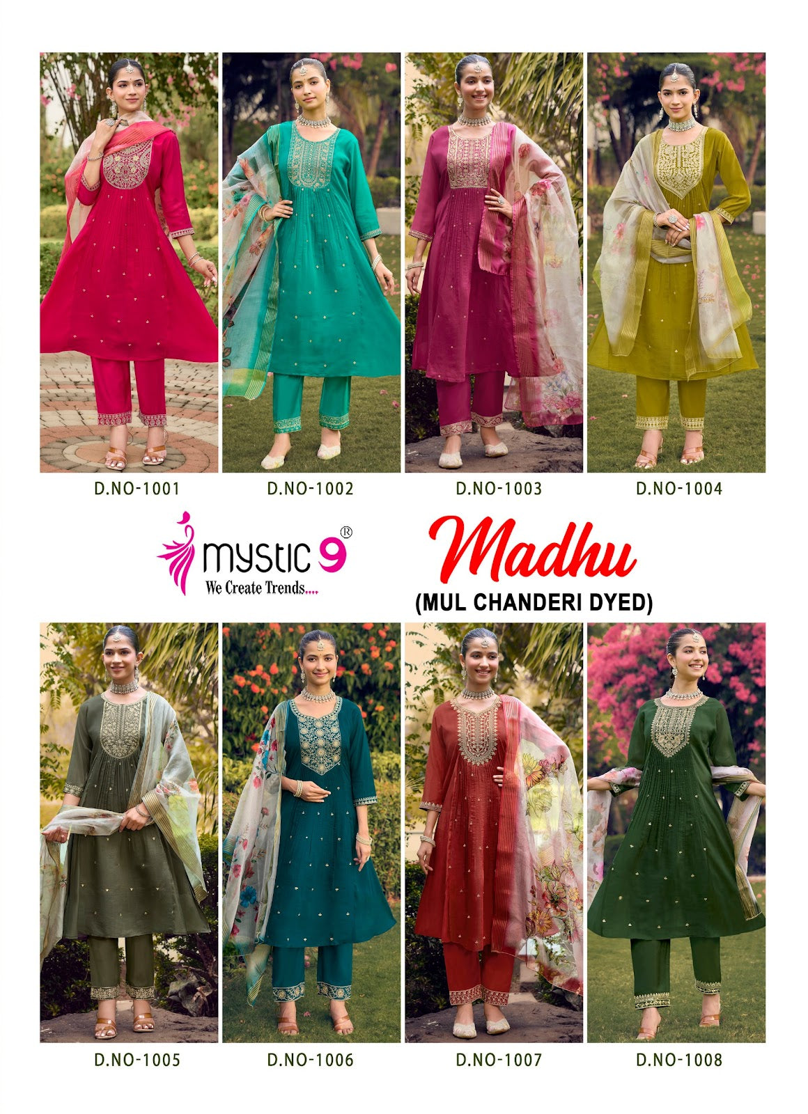 Madhu Vol 1 Rakshabandhan Special Mystic 9 Chanderi Readymade Anarkali Suits Wholesaler India