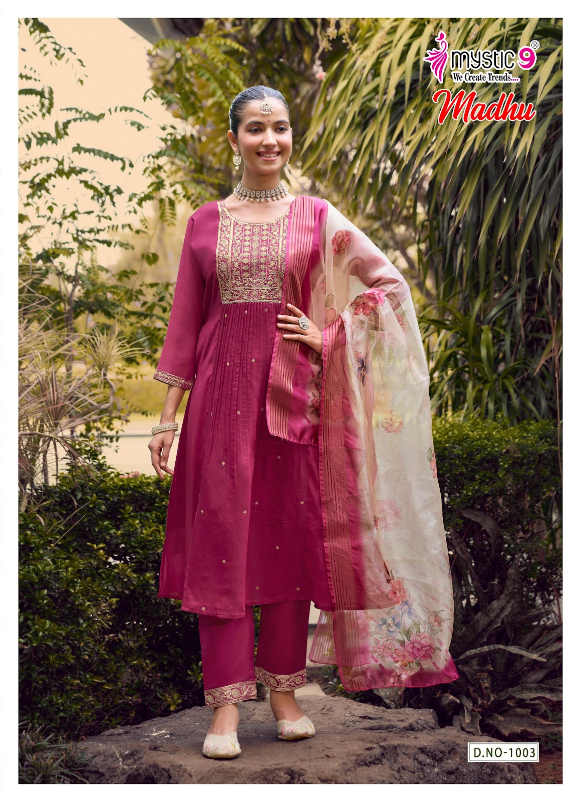 Madhu Vol 1 Rakshabandhan Special Mystic 9 Chanderi Readymade Anarkali Suits Wholesaler India