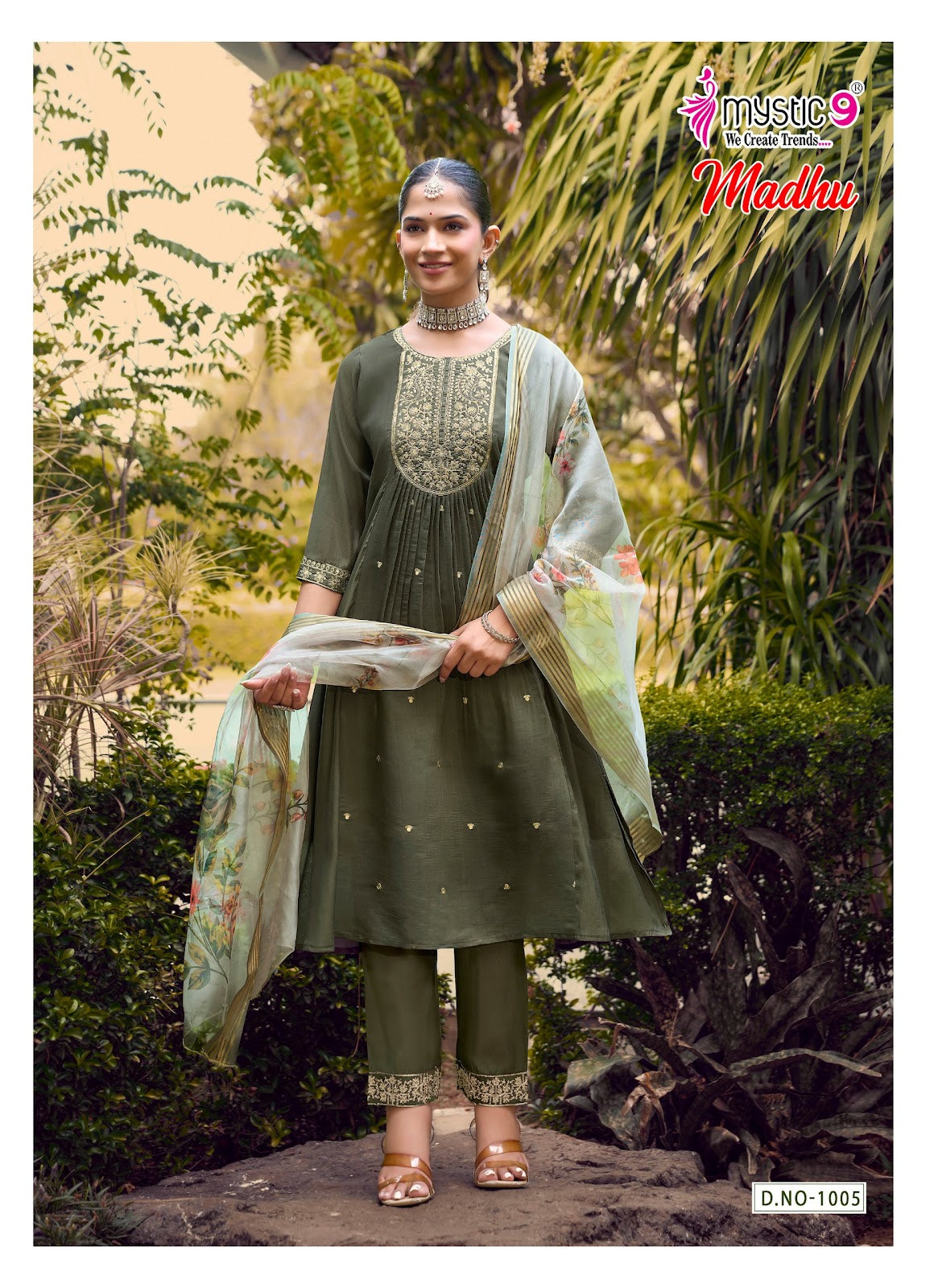 Madhu Vol 1 Rakshabandhan Special Mystic 9 Chanderi Readymade Anarkali Suits Wholesaler India