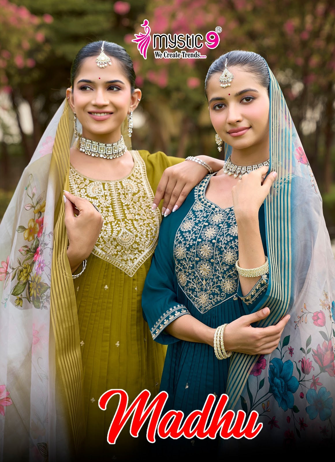 Madhu Vol 1 Rakshabandhan Special Mystic 9 Chanderi Readymade Anarkali Suits Wholesaler India