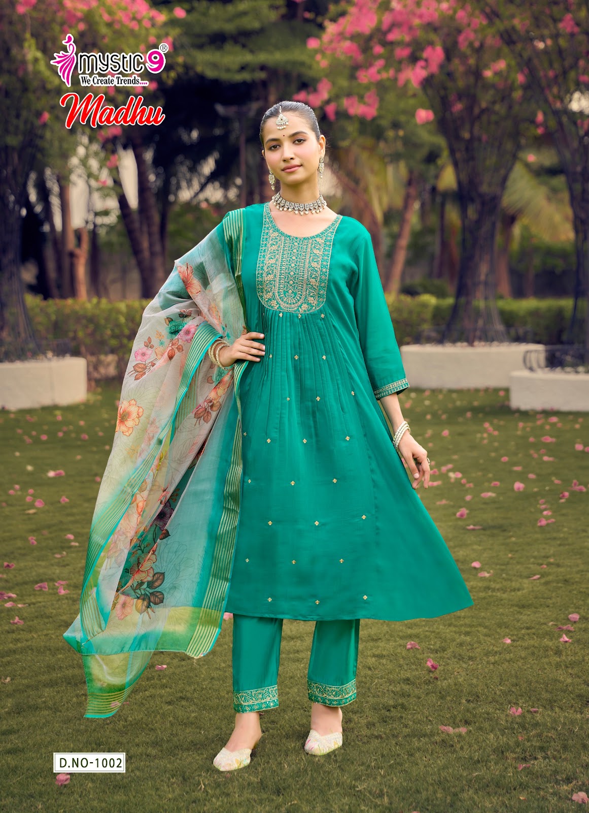 Madhu Vol 1 Rakshabandhan Special Mystic 9 Chanderi Readymade Anarkali Suits Wholesaler India