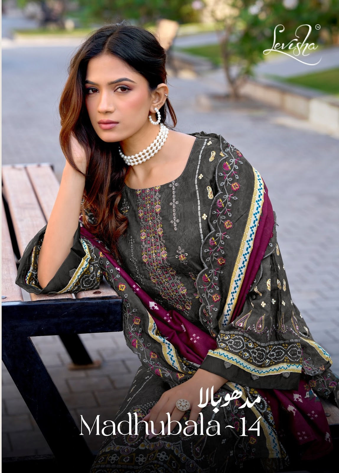 Madhubala 14 Levisha Cambric Lawn Karachi Salwar Suits Exporter