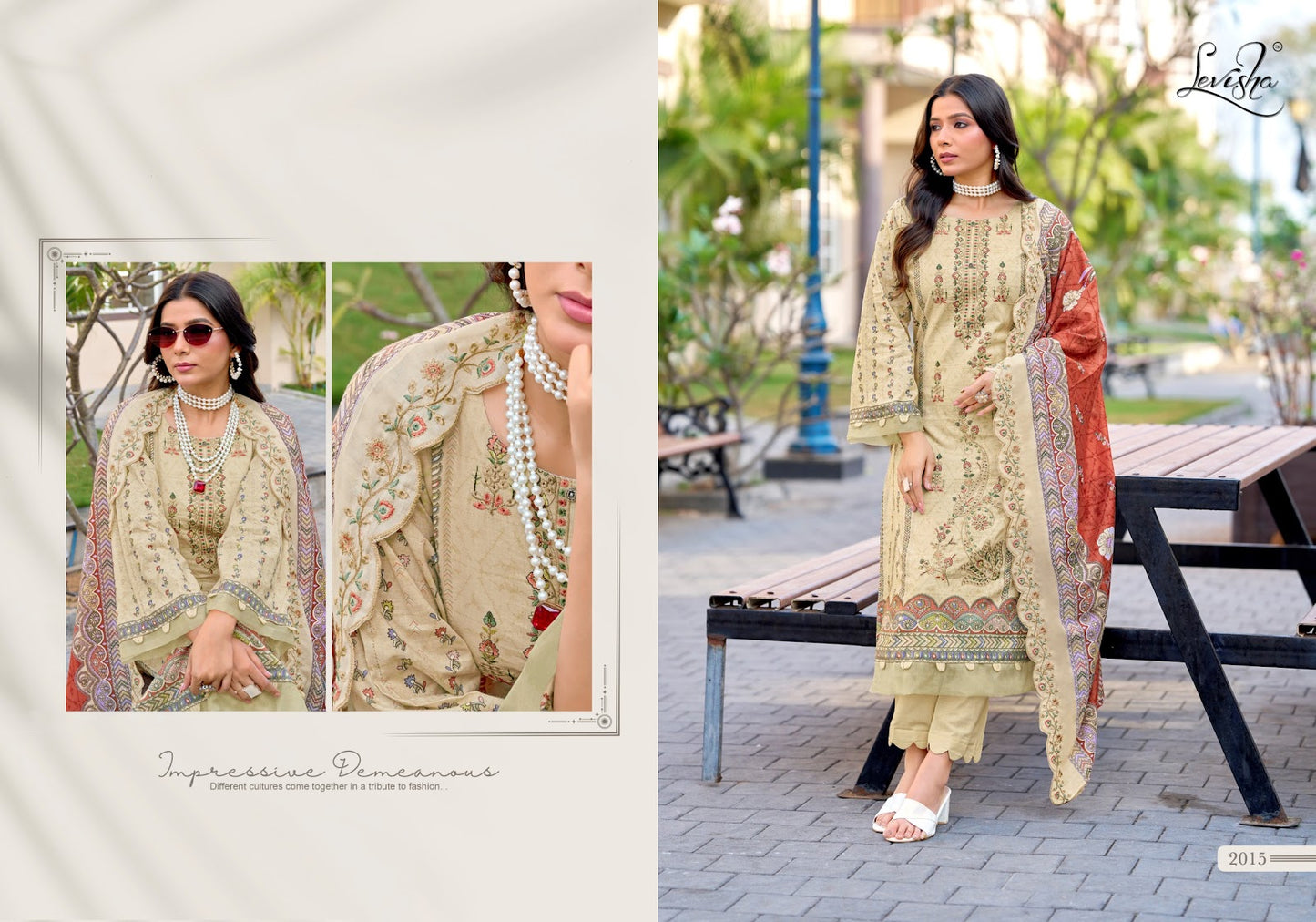 Madhubala 14 Levisha Cambric Lawn Karachi Salwar Suits Exporter