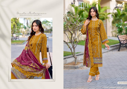 Madhubala 14 Levisha Cambric Lawn Karachi Salwar Suits Exporter