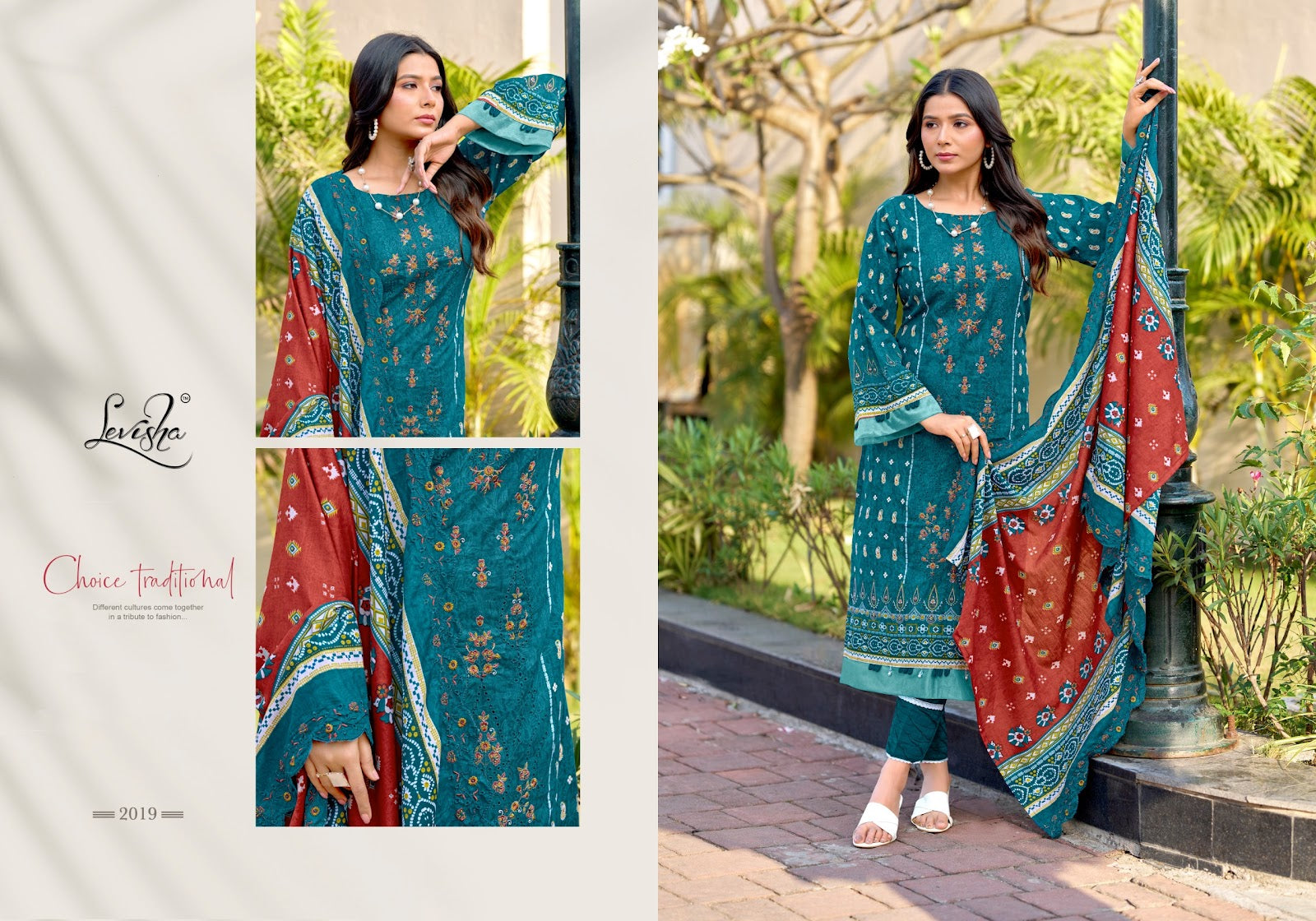 Madhubala 14 Levisha Cambric Lawn Karachi Salwar Suits Exporter