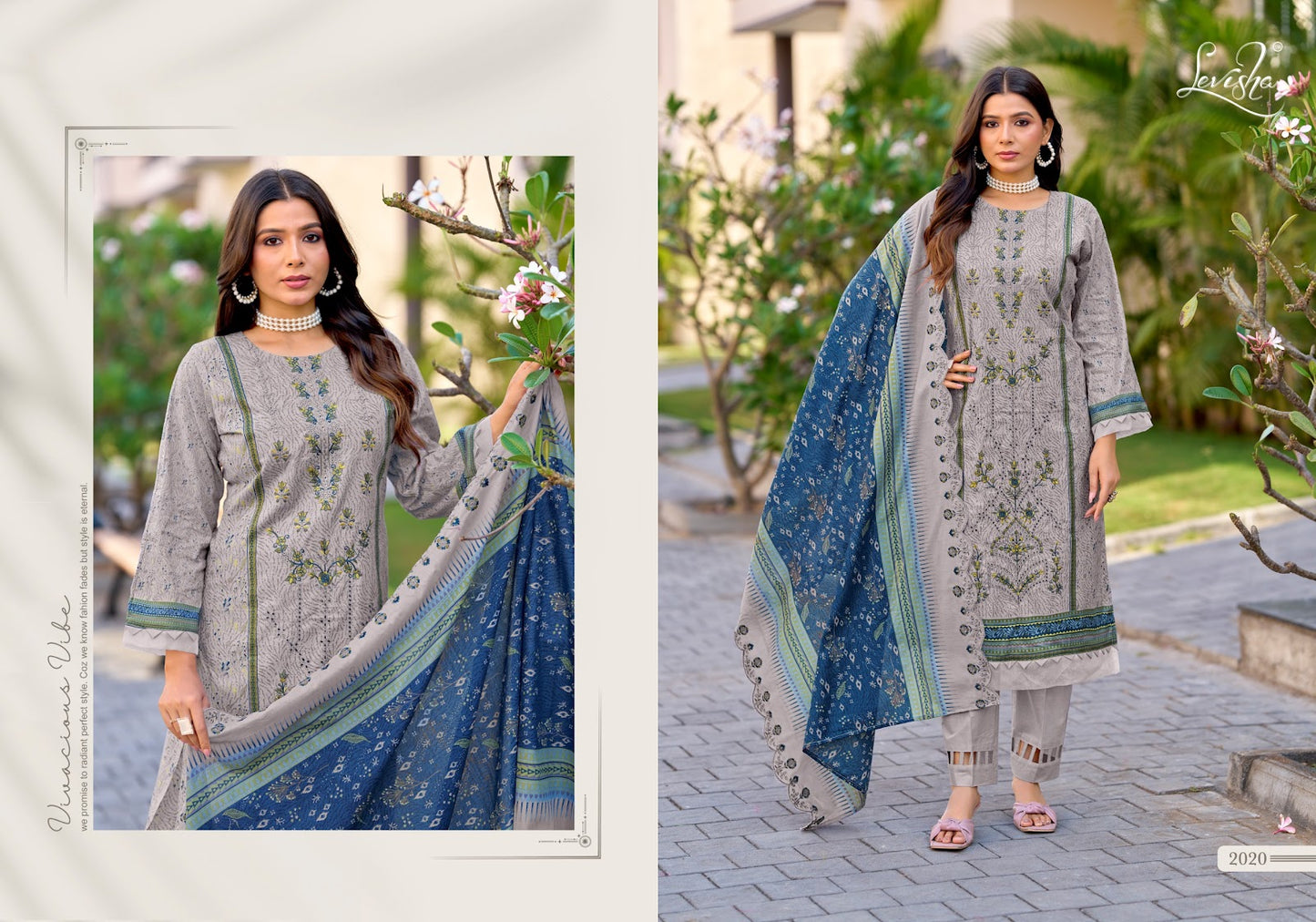 Madhubala 14 Levisha Cambric Lawn Karachi Salwar Suits Exporter