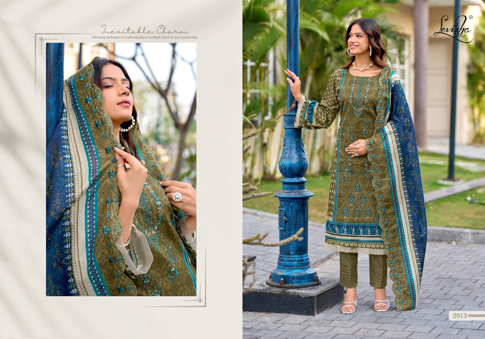 Madhubala 14 Levisha Cambric Lawn Karachi Salwar Suits Exporter