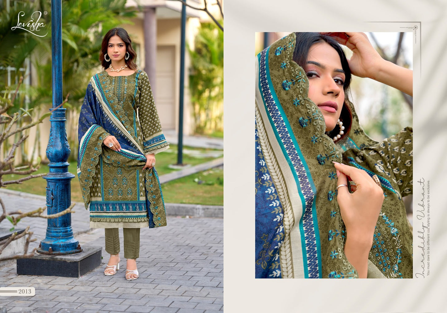 Madhubala 14 Levisha Cambric Lawn Karachi Salwar Suits Exporter