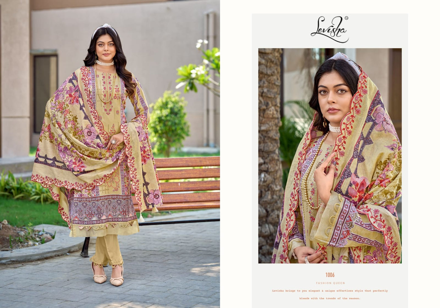 Madhubala 16 Levisha Lawn Cotton Karachi Salwar Suits Wholesaler Gujarat