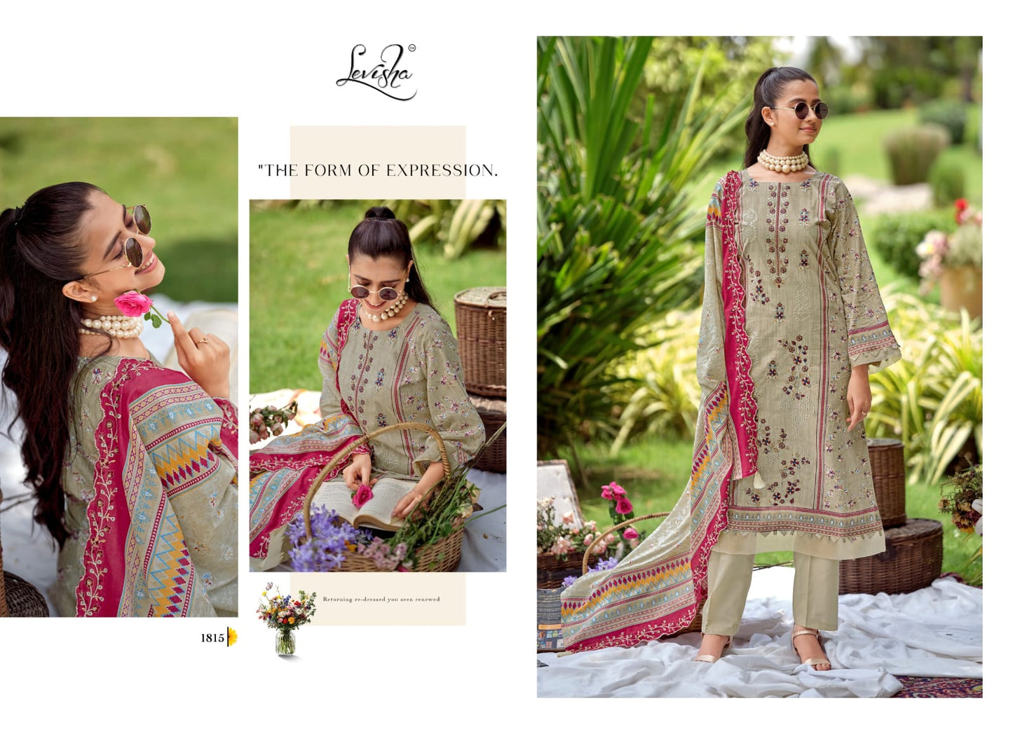 Madhubala 18 Levisha Lawn Cotton Karachi Salwar Suits Manufacturer Gujarat