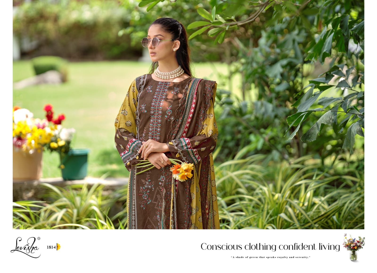 Madhubala 18 Levisha Lawn Cotton Karachi Salwar Suits Manufacturer Gujarat