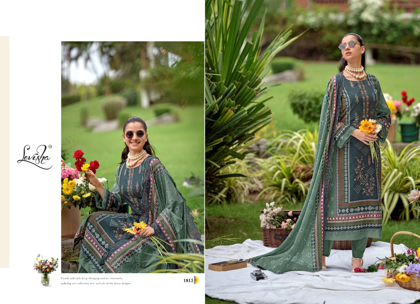 Madhubala 18 Levisha Lawn Cotton Karachi Salwar Suits Manufacturer Gujarat