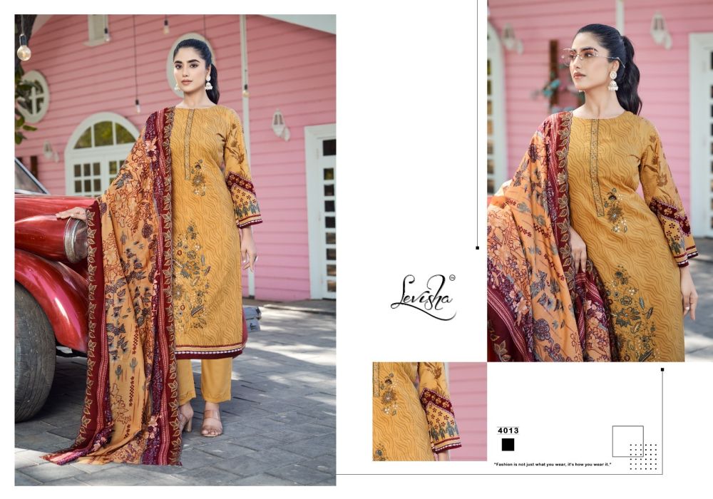 Madhubala 4 Levisha Lawn Cotton Karachi Salwar Suits Wholesaler