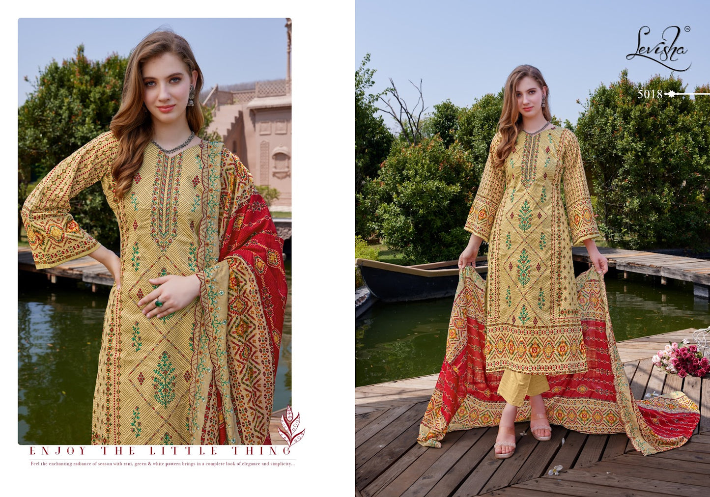 Madhubala 5 Levisha Cambric Lawn Karachi Salwar Suits Manufacturer Ahmedabad