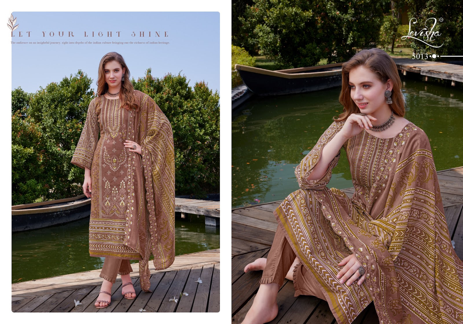 Madhubala 5 Levisha Cambric Lawn Karachi Salwar Suits Manufacturer Ahmedabad