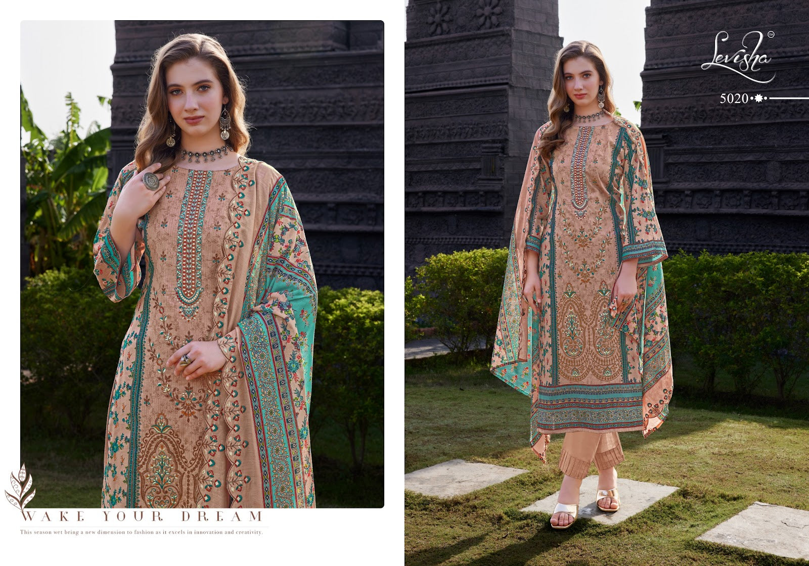 Madhubala 5 Levisha Cambric Lawn Karachi Salwar Suits Manufacturer Ahmedabad