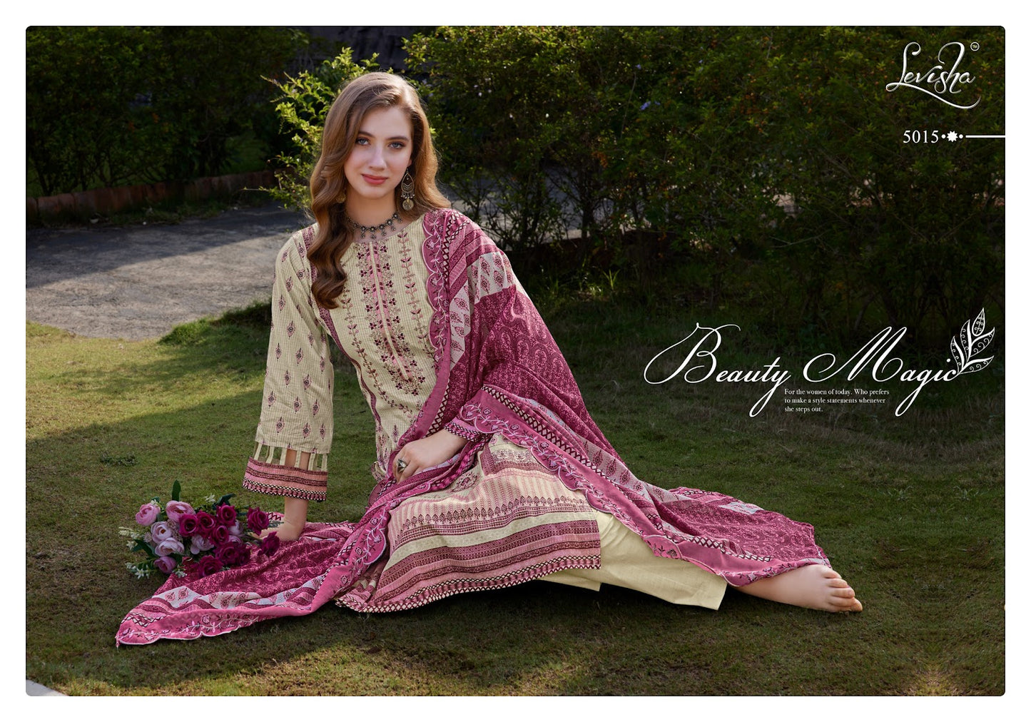 Madhubala 5 Levisha Cambric Lawn Karachi Salwar Suits Manufacturer Ahmedabad