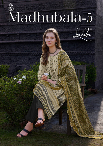Madhubala 5 Levisha Cambric Lawn Karachi Salwar Suits Manufacturer Ahmedabad