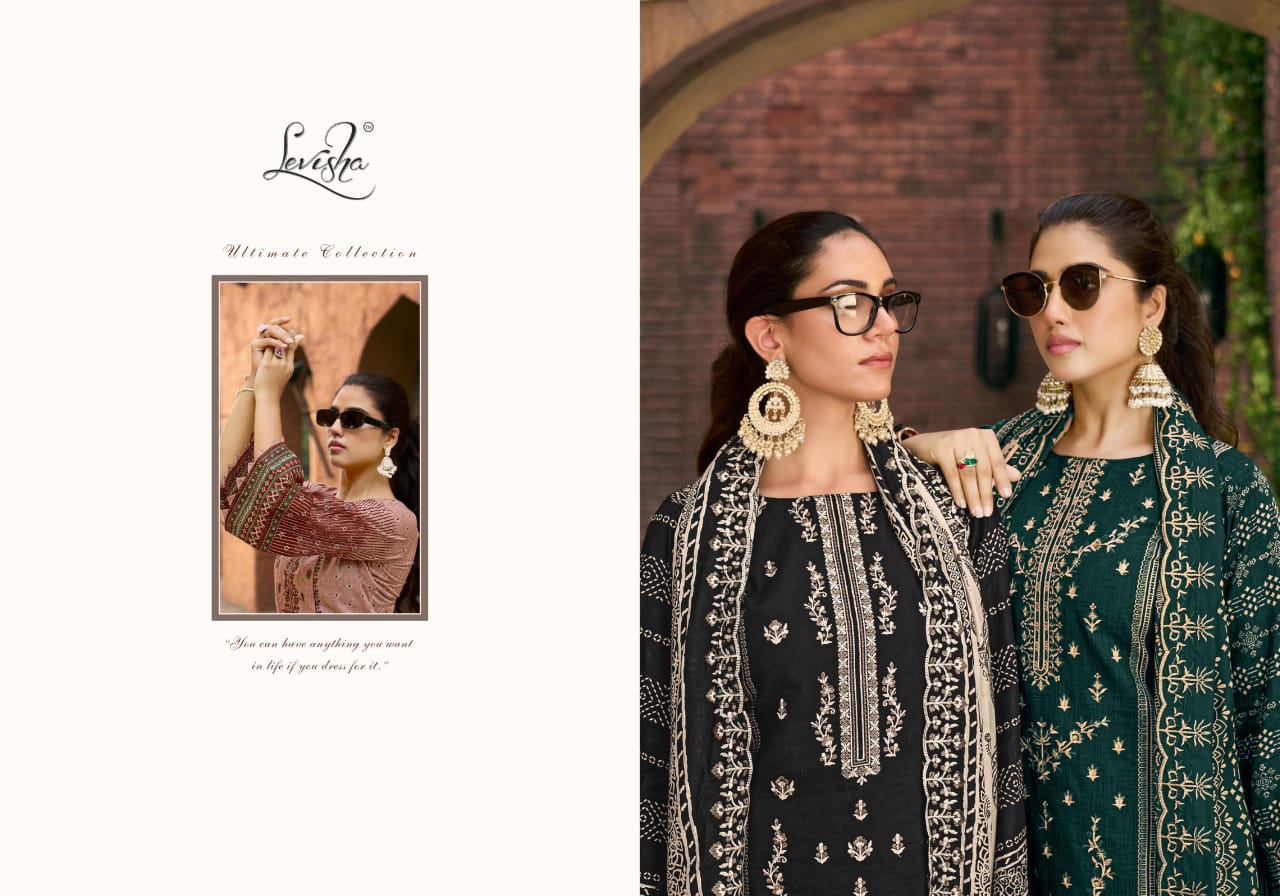 Madhubala 6 Levisha Cambric Lawn Karachi Salwar Suits Supplier Gujarat