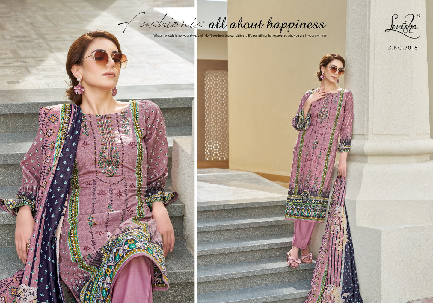 Madhubala 7 Levisha Cambric Lawn Karachi Salwar Suits Wholesaler India