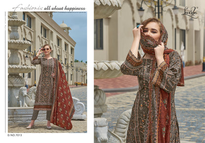 Madhubala 7 Levisha Cambric Lawn Karachi Salwar Suits Wholesaler India