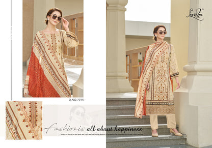 Madhubala 7 Levisha Cambric Lawn Karachi Salwar Suits Wholesaler India