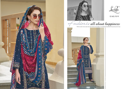 Madhubala 7 Levisha Cambric Lawn Karachi Salwar Suits Wholesaler India