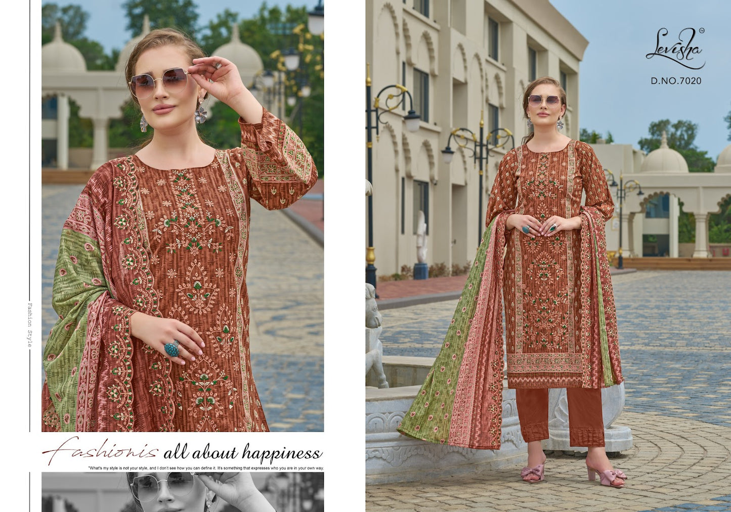Madhubala 7 Levisha Cambric Lawn Karachi Salwar Suits Wholesaler India