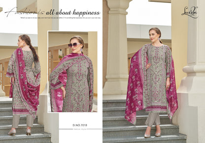 Madhubala 7 Levisha Cambric Lawn Karachi Salwar Suits Wholesaler India