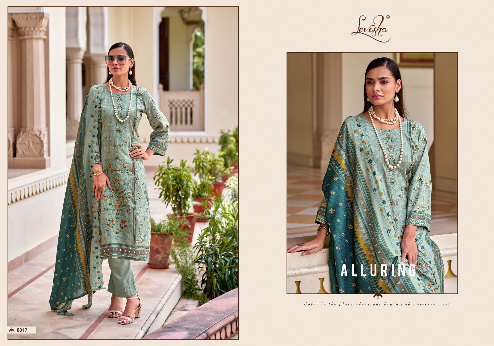 Madhubala 8 Levisha Lawn Cotton Karachi Salwar Suits Wholesaler
