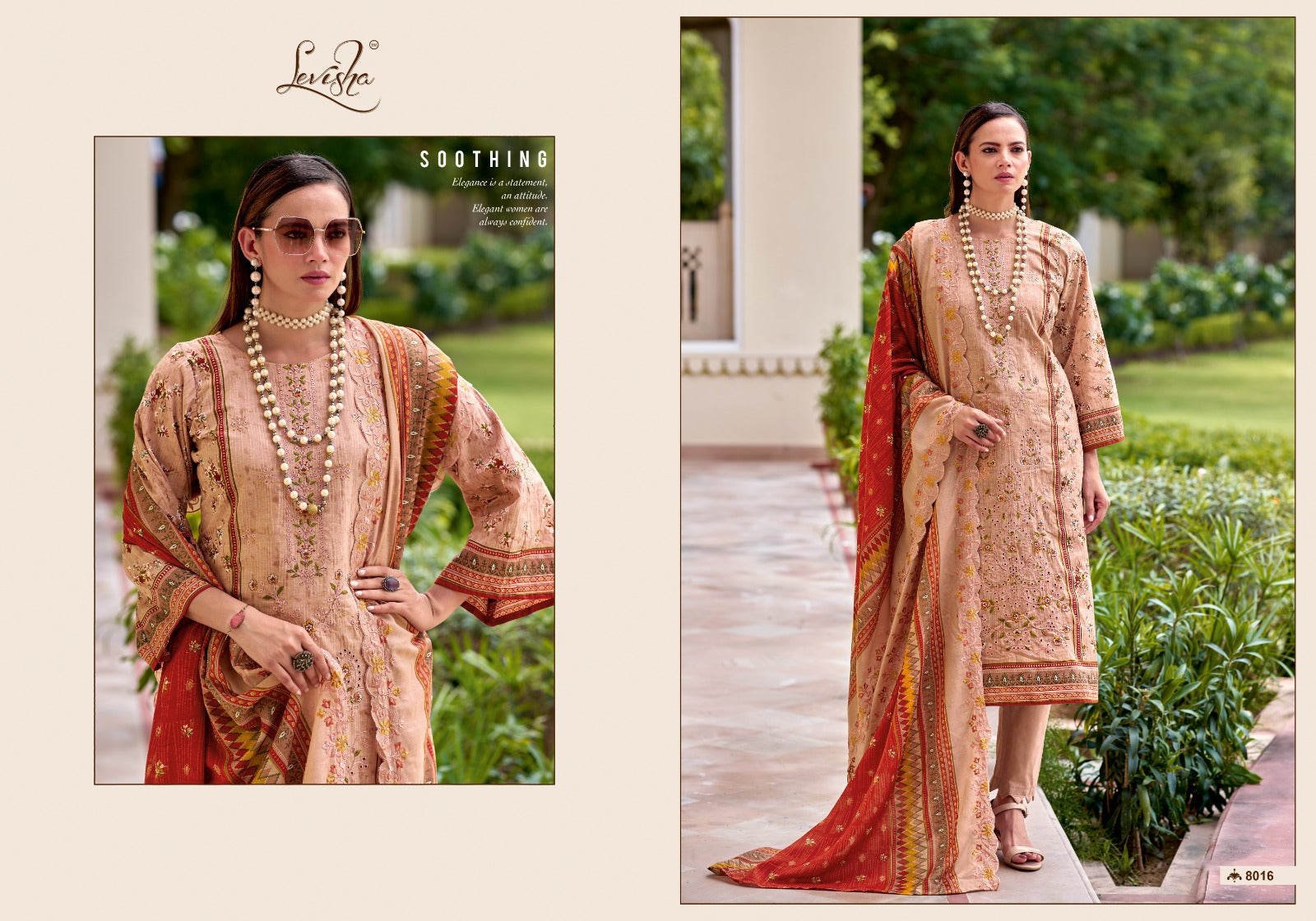 Madhubala 8 Levisha Lawn Cotton Karachi Salwar Suits Wholesaler
