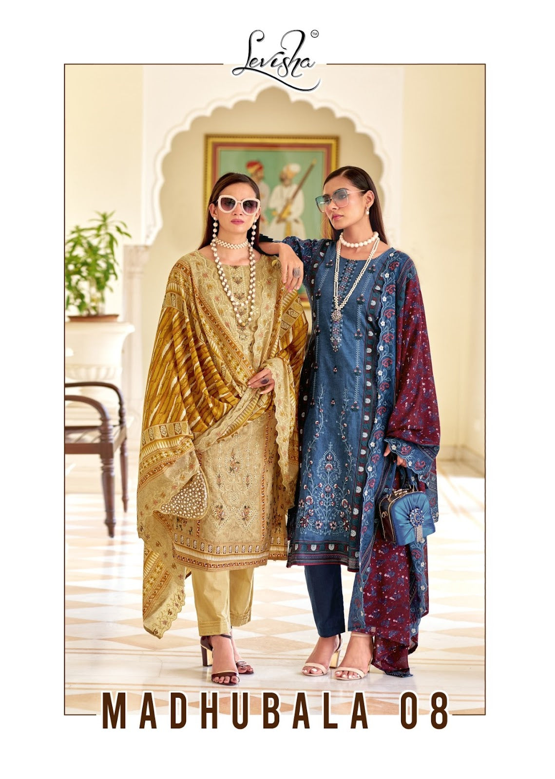 Madhubala 8 Levisha Lawn Cotton Karachi Salwar Suits Wholesaler