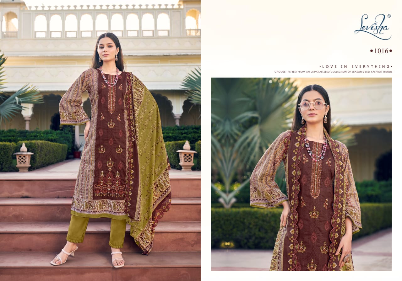 Madhubala Levisha Lawn Cotton Karachi Salwar Suits Wholesale Rate