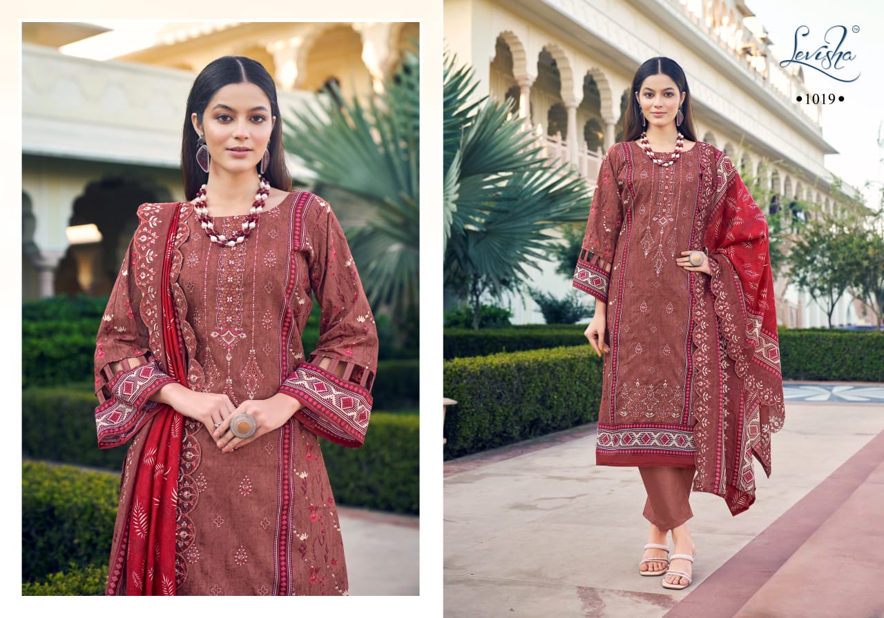 Madhubala Levisha Lawn Cotton Karachi Salwar Suits Wholesale Rate
