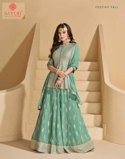 Madhubala Sayuri Georgette Readymade Lehenga Choli Wholesaler Gujarat