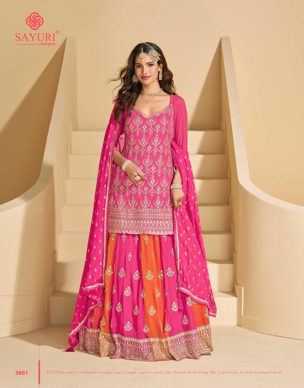 Madhubala Sayuri Georgette Readymade Lehenga Choli Wholesaler Gujarat