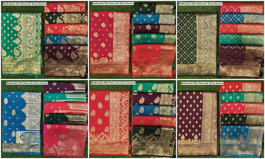 Madhubala Silk Swaroski Saroj Sarees Wholesale Price