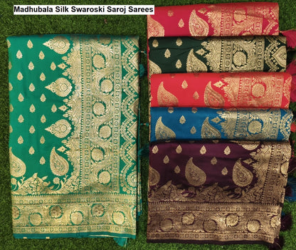 Madhubala Silk Swaroski Saroj Sarees Wholesale Price