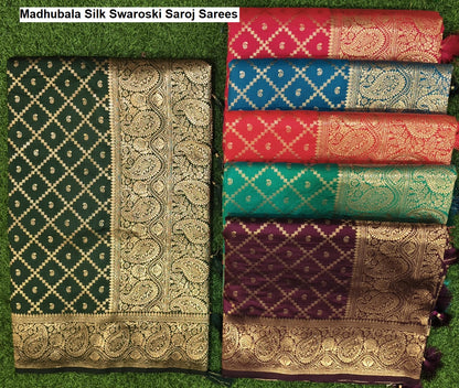 Madhubala Silk Swaroski Saroj Sarees Wholesale Price