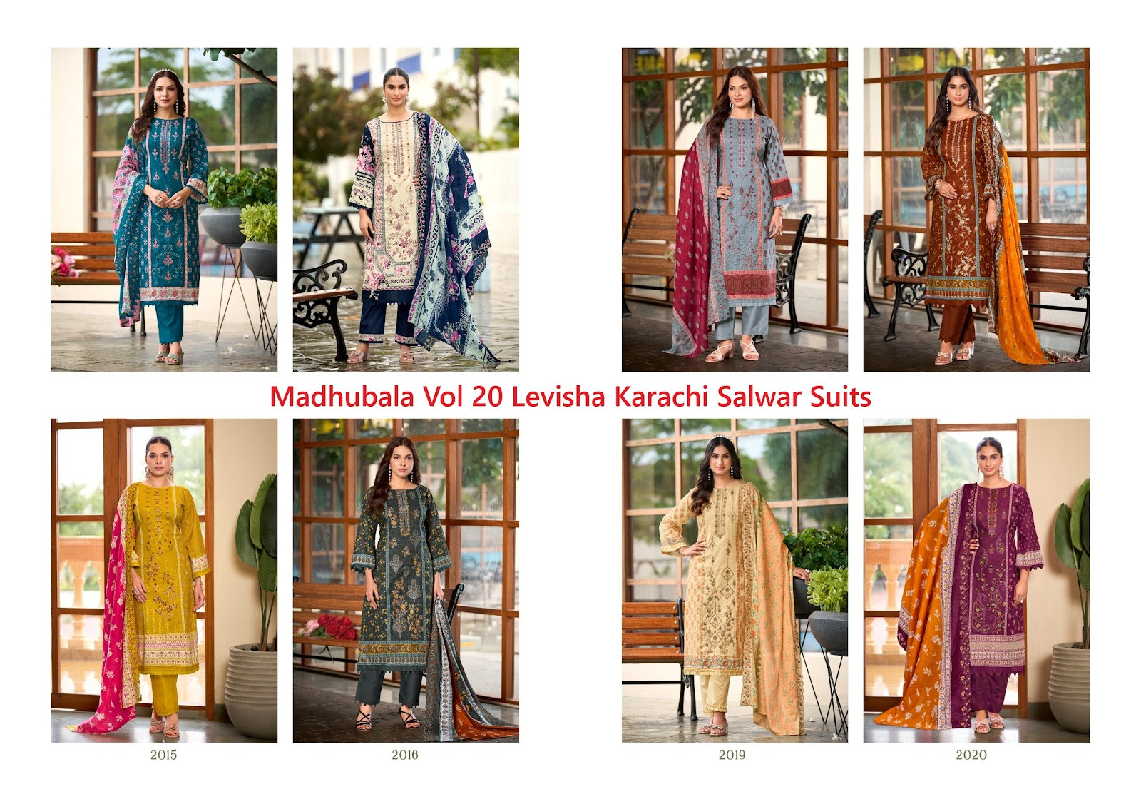 Madhubala Vol 20 Levisha Lawn Cotton Karachi Salwar Suits Wholesaler