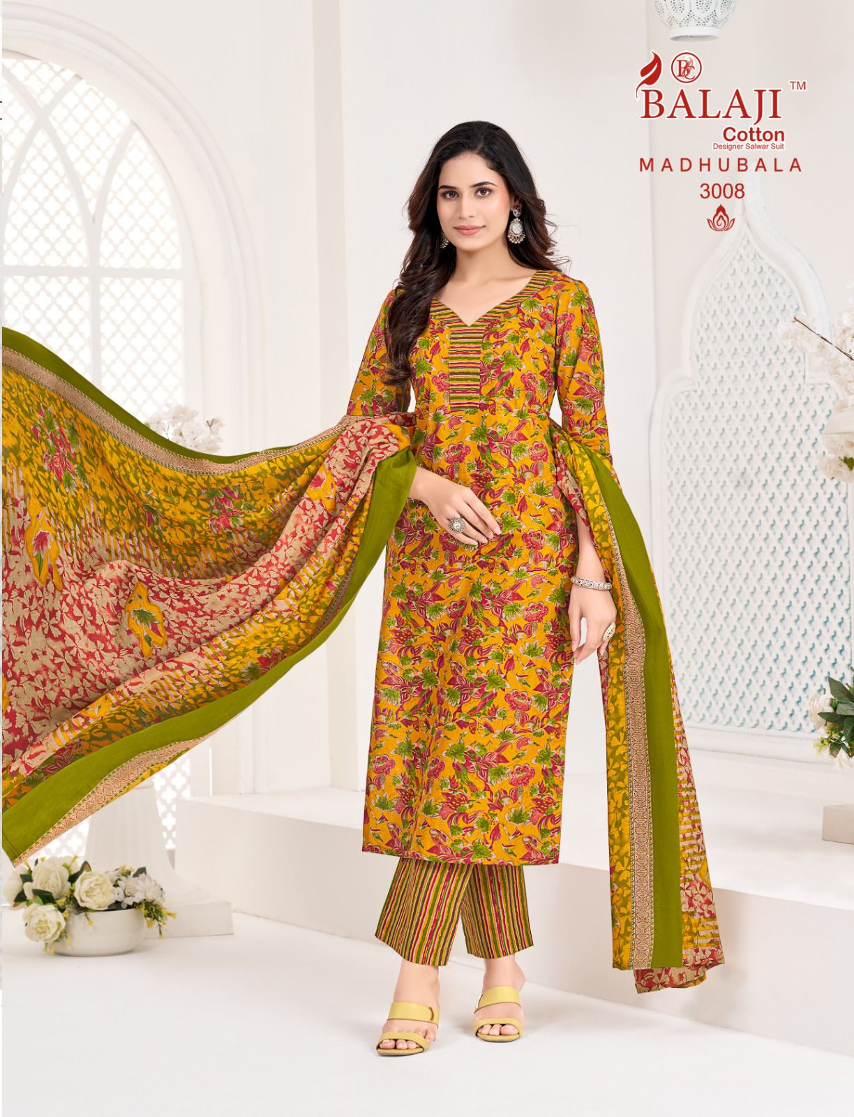 Madhubala Vol 3 Balaji Readymade Cotton Pant Suits Wholesaler