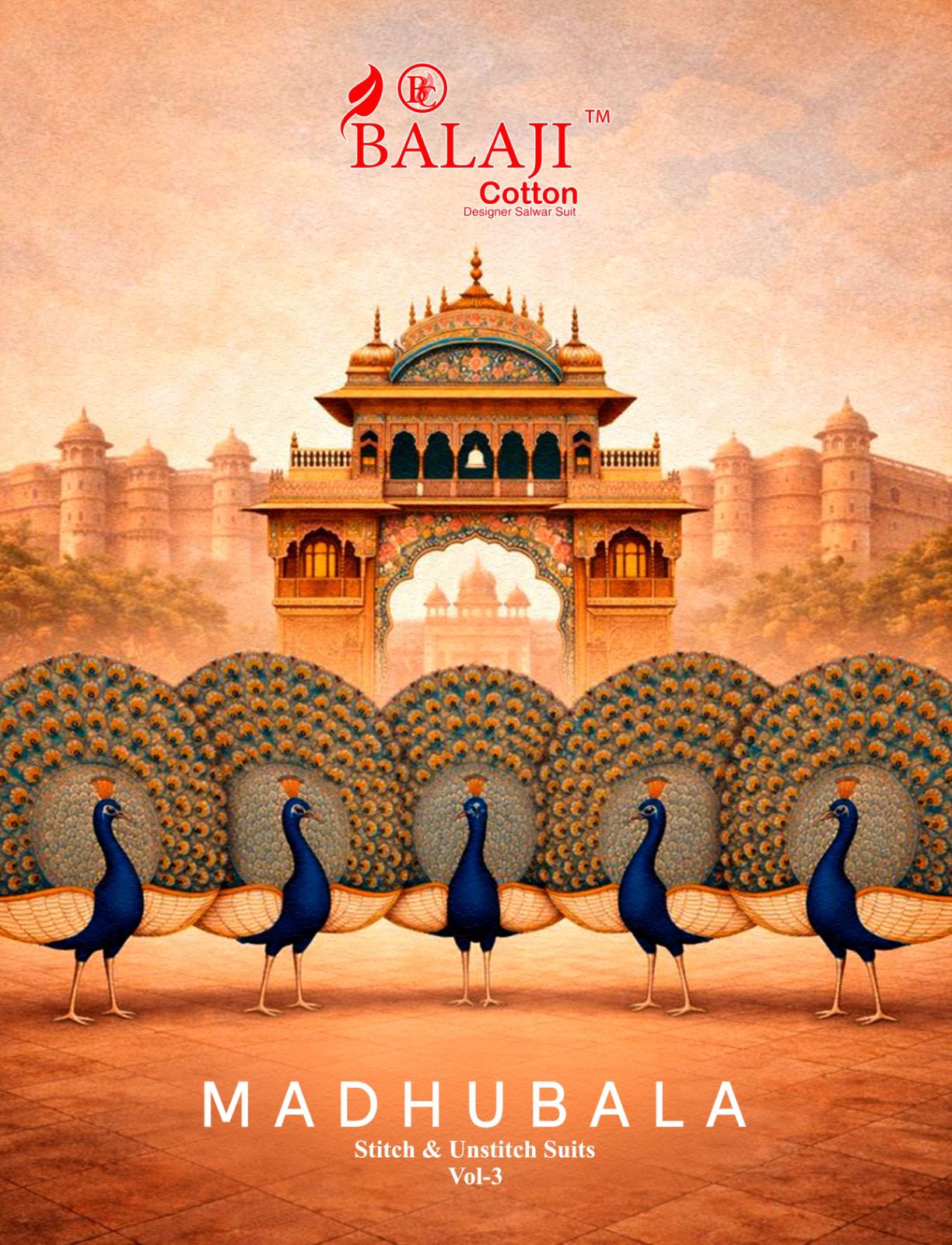 Madhubala Vol 3 Balaji Readymade Cotton Pant Suits Wholesaler