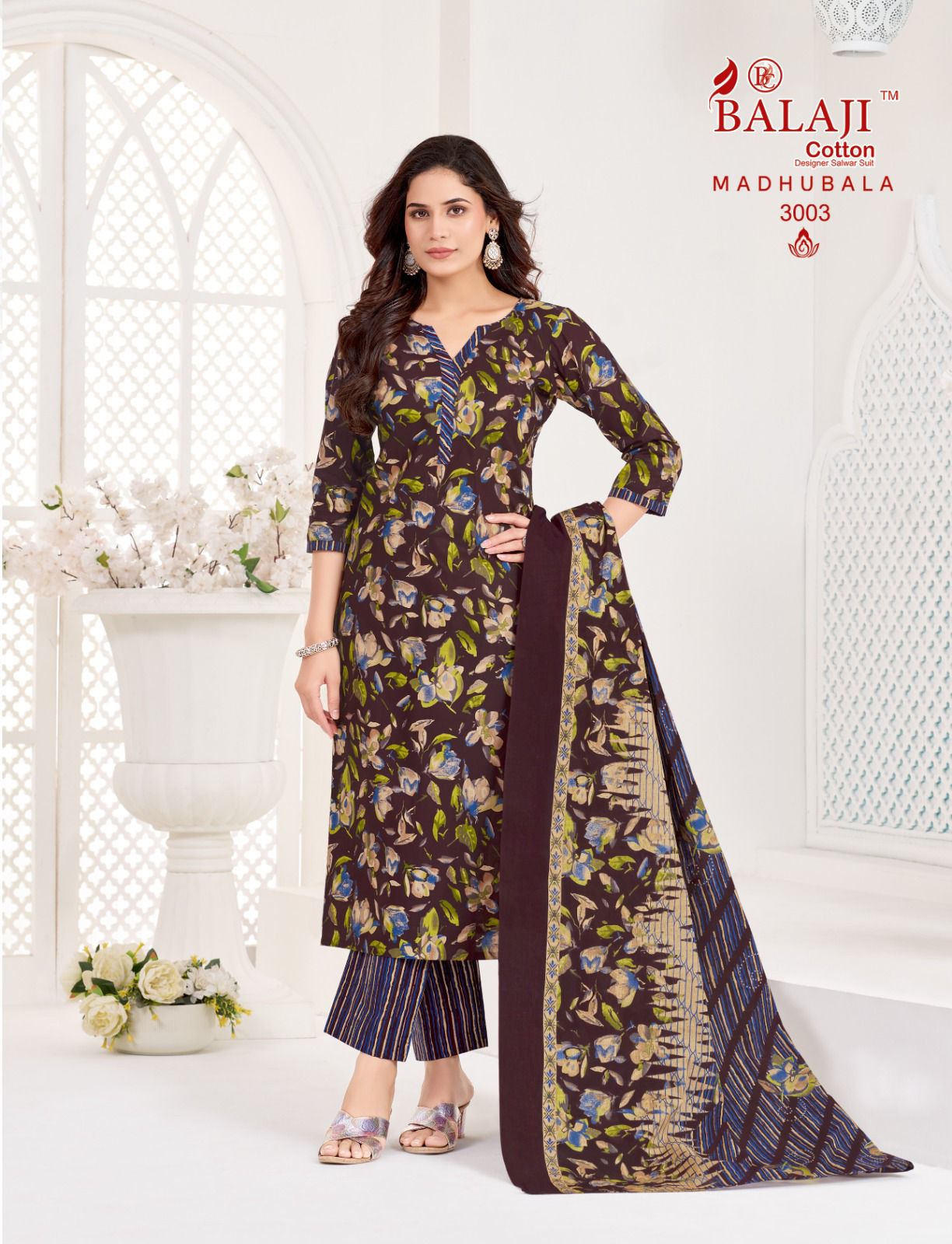 Madhubala Vol 3 Balaji Readymade Cotton Pant Suits Wholesaler